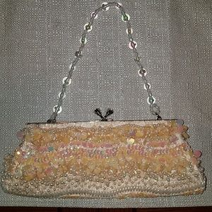 Sequin Pearl Evening Bag